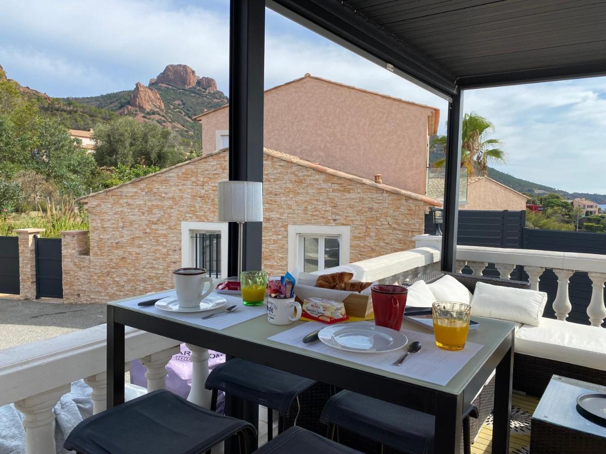 Studio Et Son Rooftop Panoramique, Antheor, Saint Raphael, Plage A Pieds Extérieur photo